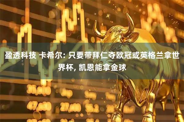 盈透科技 卡希尔: 只要带拜仁夺欧冠或英格兰拿世界杯, 凯恩能拿金球